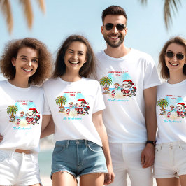 Camiseta Natal Em Julho Papais noeis Bonitos Nome De Verão 