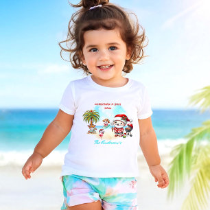Camiseta Natal Em Julho Papais noeis Bonitos Nome De Verão
