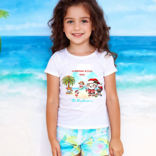 Camiseta Natal Em Julho Papais noeis Bonitos Nome De Verão 