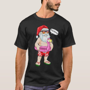 Camiseta Natal Em Julho Papais noeis De Festas De Piscina F
