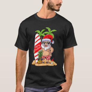 Camiseta Natal Em Julho Papais noeis Havaiana Summer Beach 