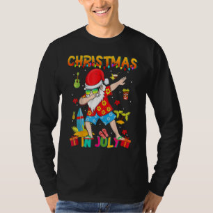 Camiseta Natal Em Julho Papais noeis Surfing Beach Vaca