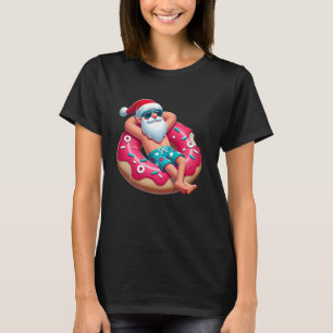 Camiseta Natal em julho Papais noeis tropicais na Rosquinha