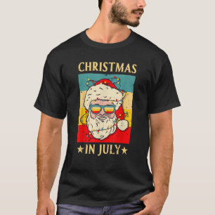 Camiseta Natal em julho papais noeis Vintage