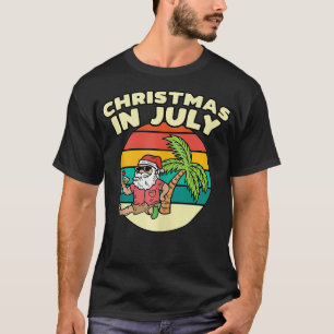 Camiseta Natal Em Julho Papais noeis Vintage Xmas Torpic
