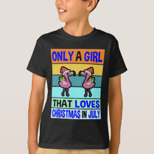 Camiseta Natal Em Julho Para Mulheres Natal Crianças Menina
