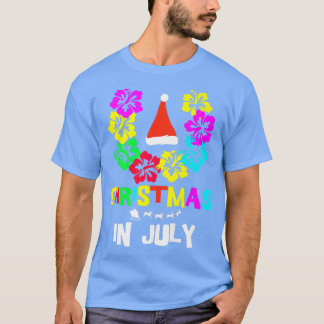 Camiseta Natal em julho Santa Hat Óculos de sol Verão Vaca