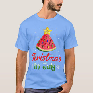 Camiseta Natal em julho Sumo de Árvore de Natal de Melancia
