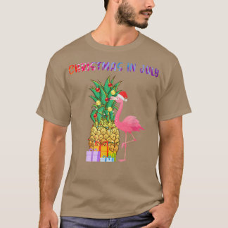 Camiseta Natal Em Julho Tie Dye Pineapple Xmas Tree Ligh