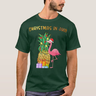 Camiseta Natal Em Julho Tie Dye Pineapple Xmas Tree Ligh