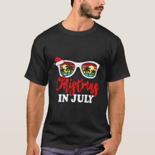 Camiseta Natal Em Julho Xmas Summer Sunglass Family Match