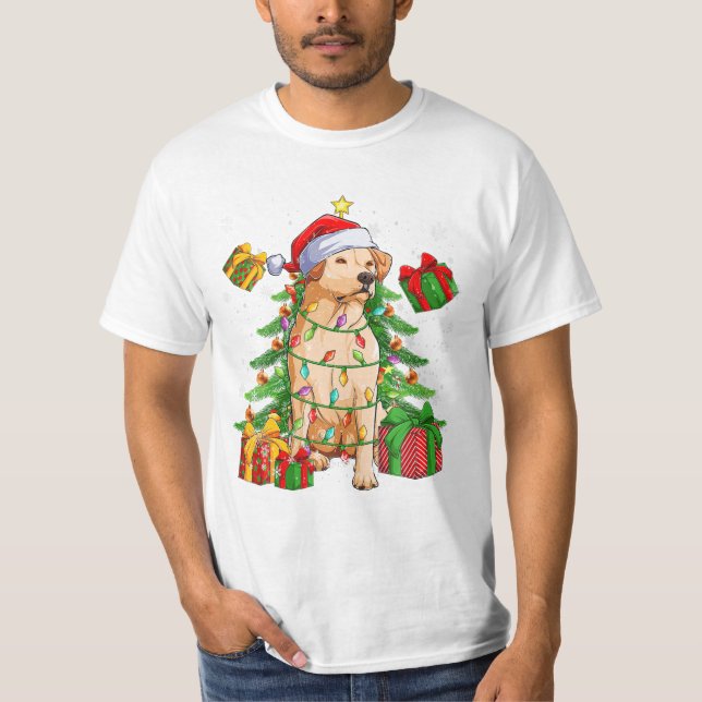 Camiseta Natal Engraçado Cachorro do Natal (Frente)