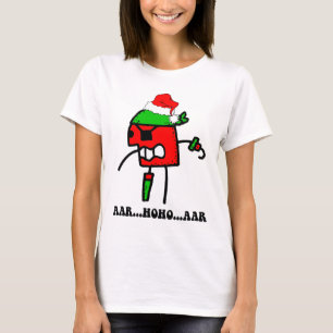Camiseta Natal engraçado do pirata