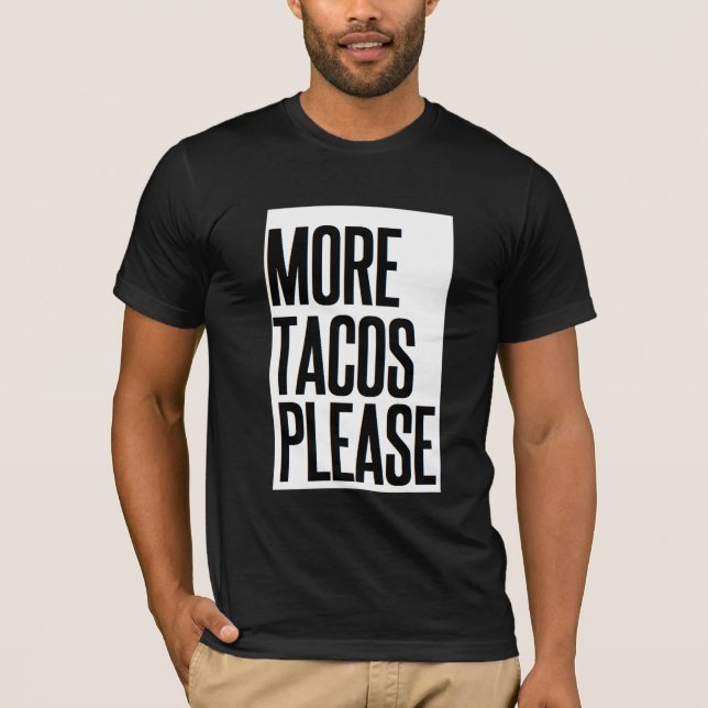 Camiseta Natal engraçado Feliz Navidad mais Tacos por favor (Frente)