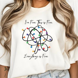 Camiseta Natal Engraçado Moderno, Diversão Mínima de Xmas B