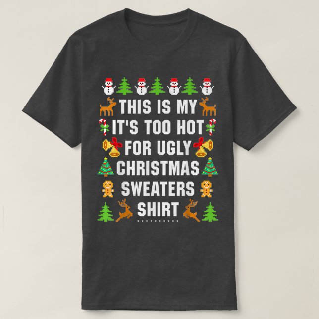 Camiseta Natal engraçado nas férias de verão de julho de 20 (Frente do Design)