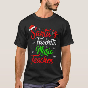 Camiseta Natal engraçado O professor de música favorito do