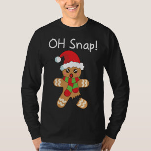 Camiseta Natal Engraçado Pão de Gingerpão