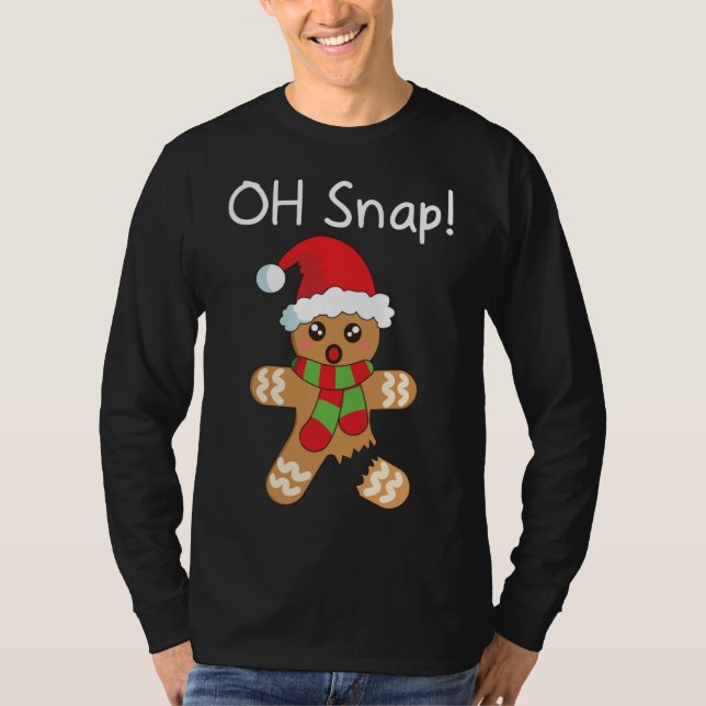 Camiseta Natal Engraçado Pão de Gingerpão (Frente)