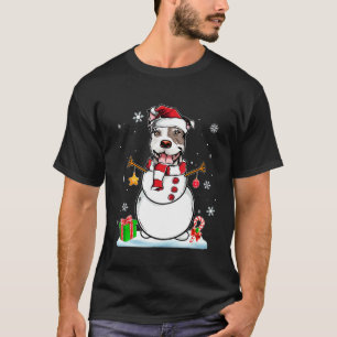 Camiseta Natal engraçado Papai Noel boneco de neve amante d