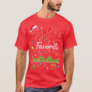 Camiseta Natal Engraçado Xmas Santas Favorito