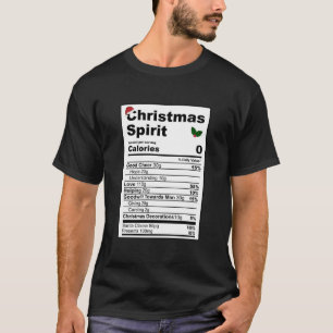 Camiseta Natal Espírito Nutricional Fata feriado engraçado