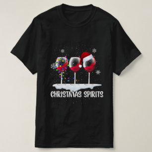 Camiseta natal espirra vinho
