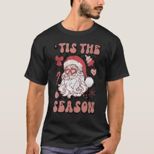Camiseta Natal Esta é a época das Papais noeis bonitas Xmas