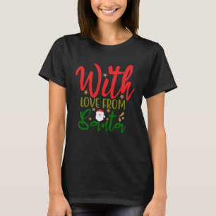 Camiseta Natal Eu Amo Papais noeis Doce Cane Heart Men Mulh