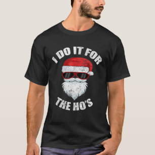 Camiseta Natal Eu faço isso para o Adulto de Ho do Pajama N