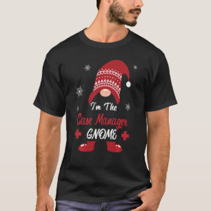 Camiseta Natal Eu Sou O Gerente De Casos Enfermeira Gnome N