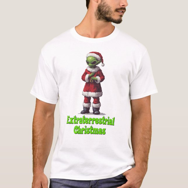 Camiseta Natal extraterrestre (Frente)