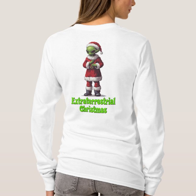 Camiseta Natal extraterrestre (Verso)