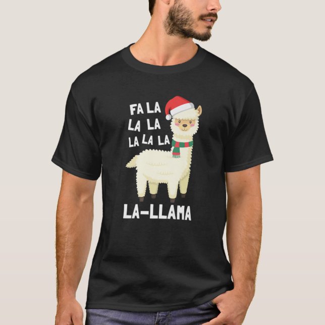 Camiseta Natal Fa La Lama (Frente)