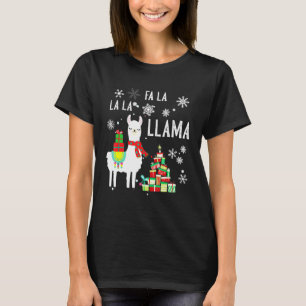 Camiseta Natal fa la llama Suores de Natal Feios