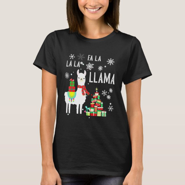 Camiseta Natal fa la llama Suores de Natal Feios (Frente)