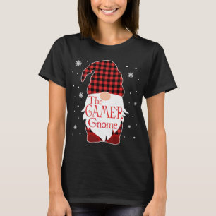 Camiseta Natal Família Pajama Gift Gamer Gnomo Buffalo P