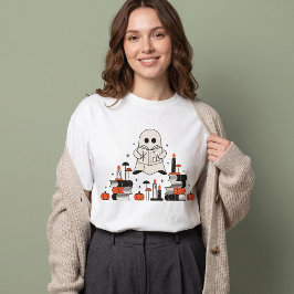 Camiseta Natal Fantasma Leitor Halloween