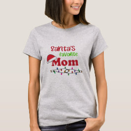 Camiseta Natal favorito da mamã do papai noel