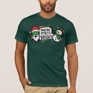 Camiseta Natal Fazendo Espíritos Brilhantes