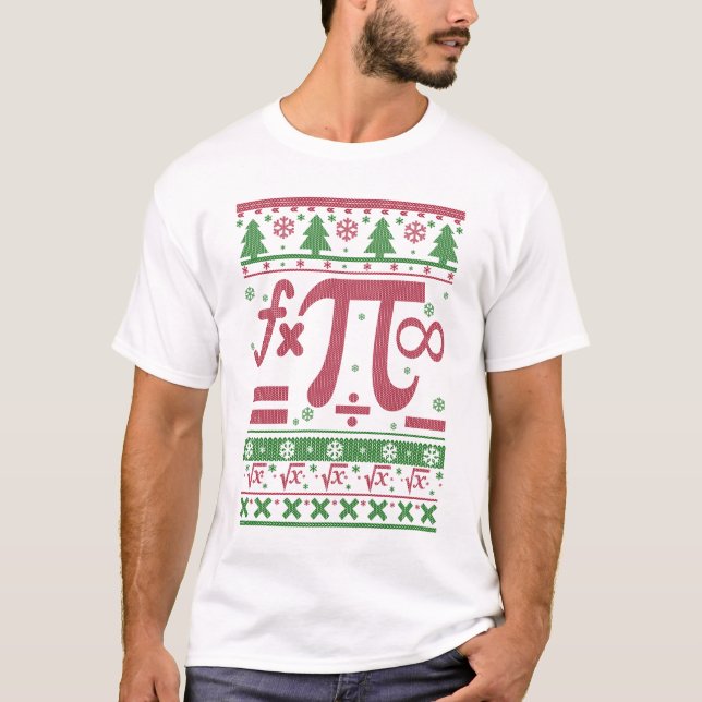Camiseta Natal feio da matemática (Frente)