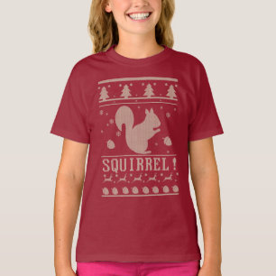 Camiseta Natal feio do esquilo
