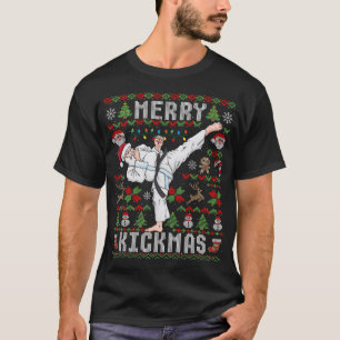 Camiseta Natal Feio Karate Santa Claus Artes Marciais