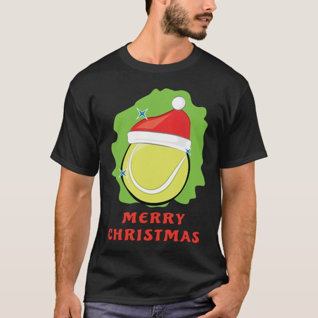 Camiseta Natal Feliz de Tênis - Divertido (Frente)