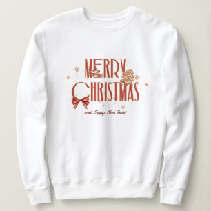 Camiseta natal, feliz e brilhante, feliz, moderno, típico