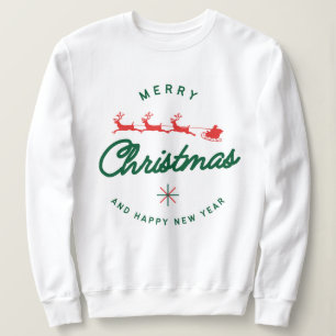 Camiseta natal, feliz e brilhante, feliz, moderno, típico