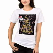 camiseta natal feliz \ Para presentes\ para ela/e