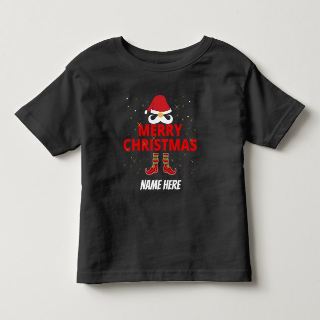 CAMISETA NATAL FELIZ PERSONALIZADO  (Frente)
