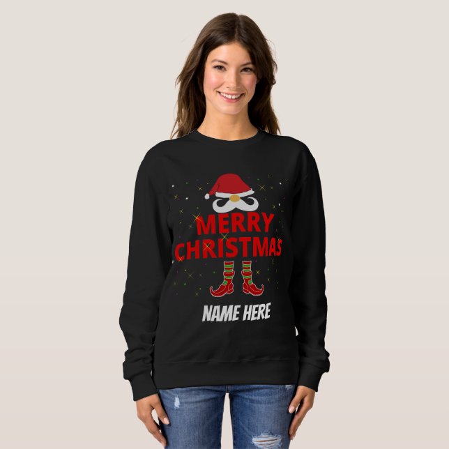 CAMISETA NATAL FELIZ PERSONALIZADO  (Frente Completa)