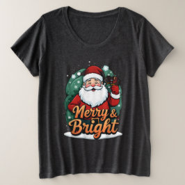 Camiseta Natal - "Felizes e Papais noeis Brilhantes"